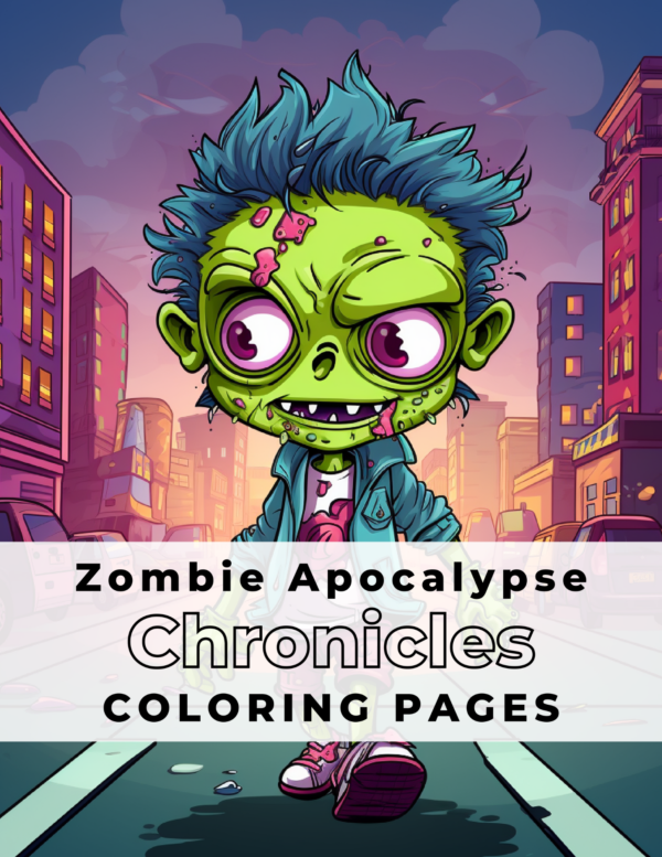 Zombie Apocalypse Chronicles Coloring Pages - (15 Pages)