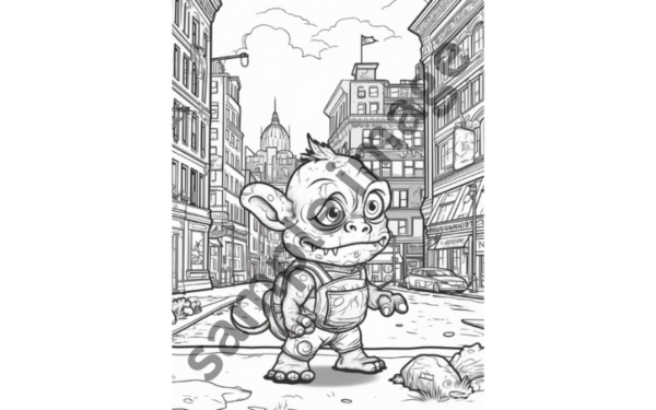 Zombie Apocalypse Chronicles Coloring Pages