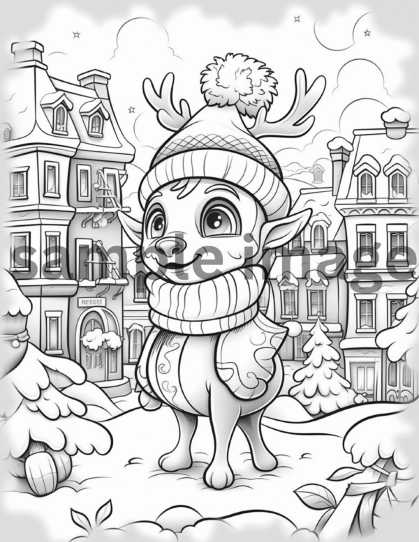 Majestic Raindeer Chronicles Coloring Book - (14 Pages)