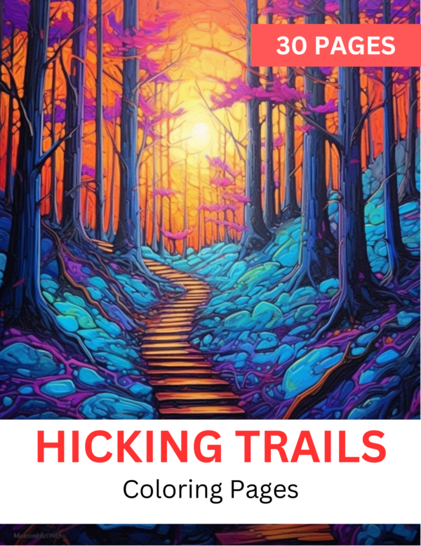 Hiking Trails Coloring Book