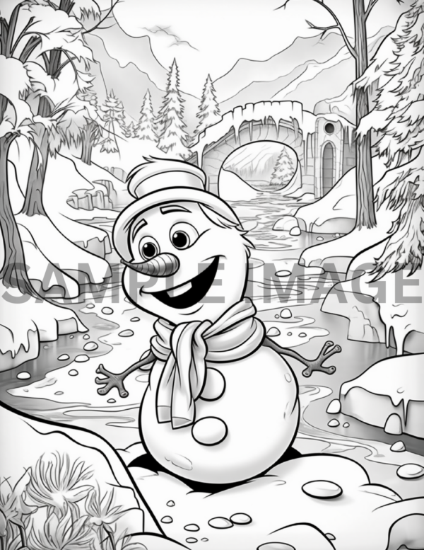 Snowman Winter Whimsey Coloring Book